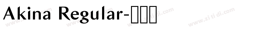Akina Regular字体转换